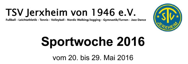 Sportwoche 2016 in Jerxheim